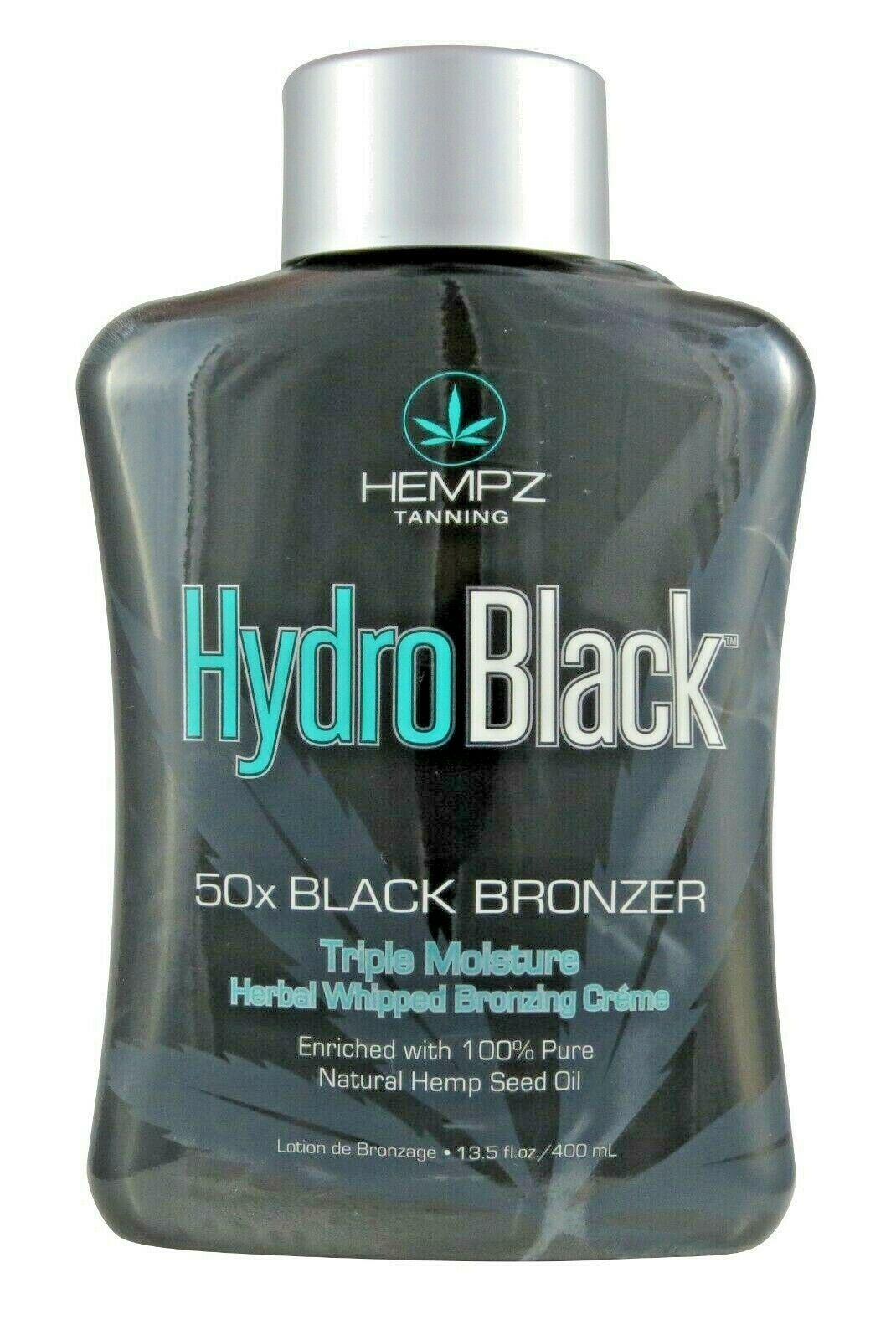 Hempz HydroBlack 50X Black Bronzer Triple Moisturizer Indoor Tanning Lotion